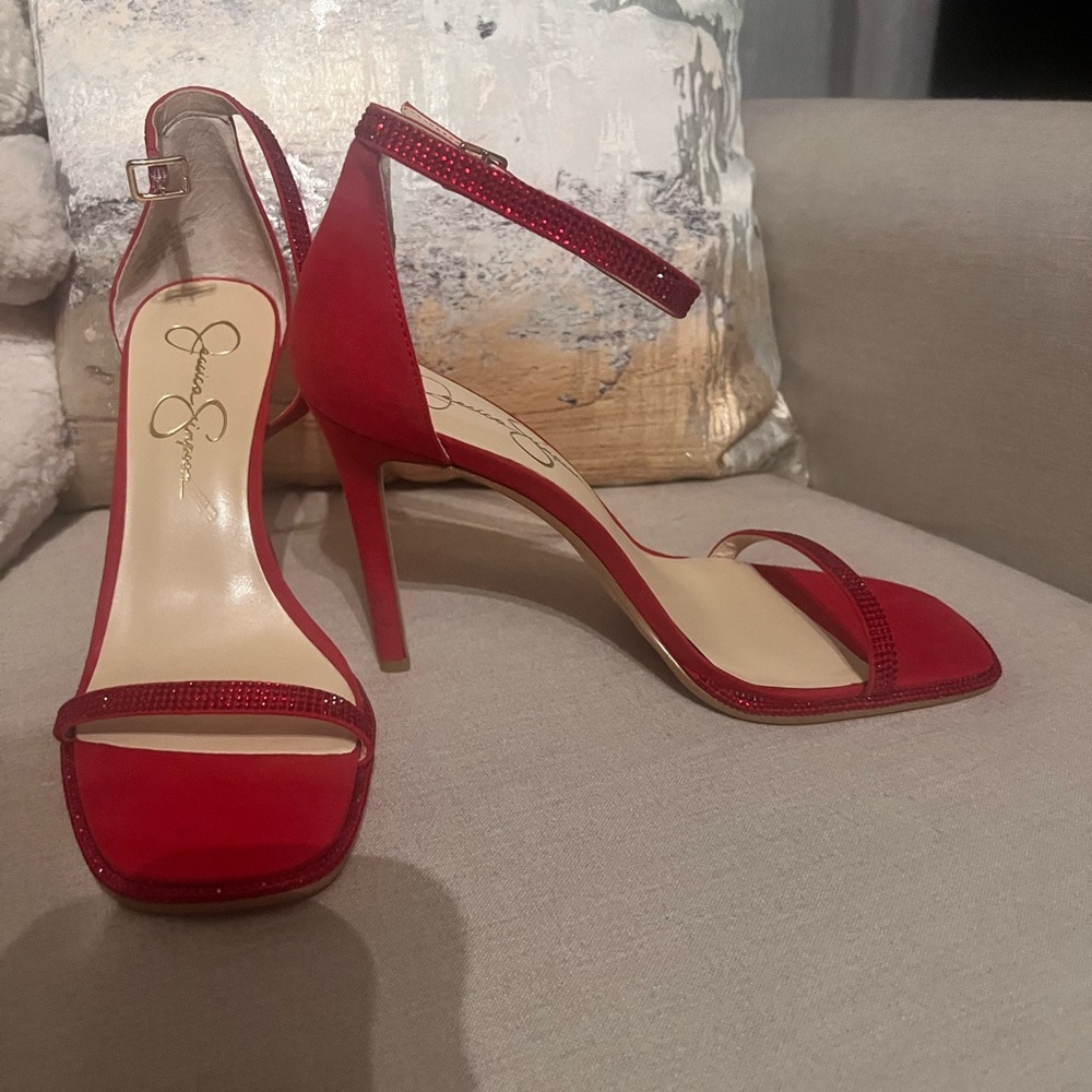 Elegant Red Stiletto Heels